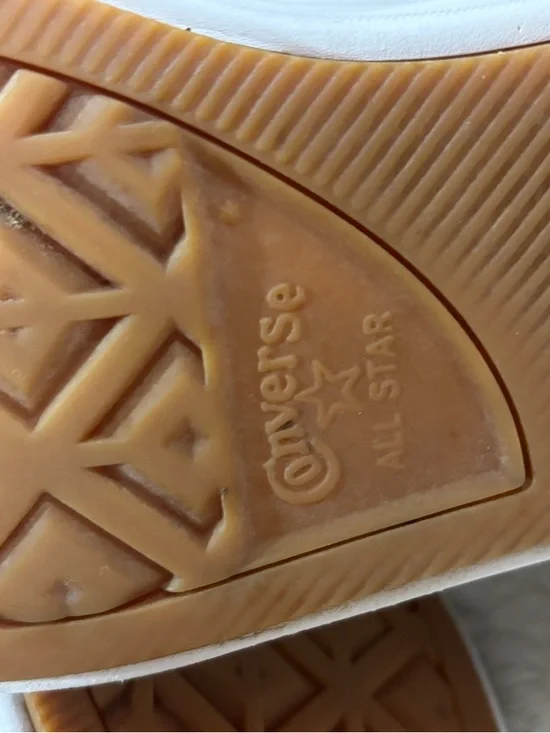 Converse All Star White Upper with Gum Sole - Picture 9 of 11